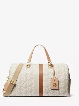 Эксклюзивная сумка Greyson в полоску с фирменным логотипом Empire Michael Kors, ванильный