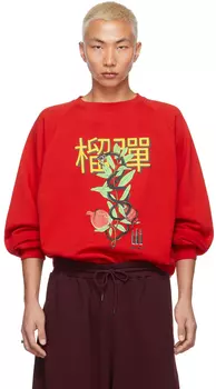 Эксклюзивная толстовка SSENSE Red Twisted Snake LU'U DAN