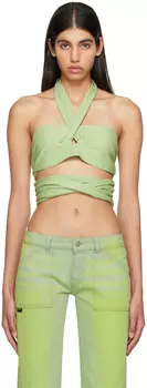 Эксклюзивная зеленая майка SSENSE AVAVAV