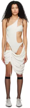 Эксклюзивное белое боди SSENSE Aerialist Elena Velez