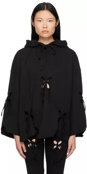 Эксклюзивное черное худи SSENSE с лепестками J.Kim