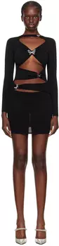 Эксклюзивное черное мини-платье Aya Muse SSENSE Atalo