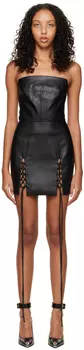 Эксклюзивное черное мини-платье SSENSE Aleksandre Akhalkatsishvili