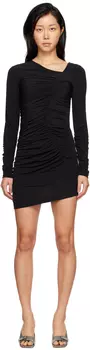 Эксклюзивное черное мини-платье SSENSE Helmut Lang