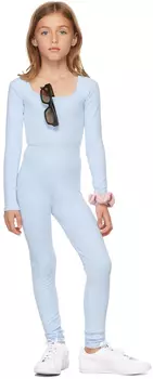 Эксклюзивное детское синее боди с длинными рукавами SSENSE El Tigre Gil Rodriguez