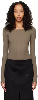 Эксклюзивное темно-серое боди SSENSE CAES