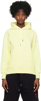 Эксклюзивное желтое худи AMI Alexandre Mattiussi SSENSE Ami de C?ur