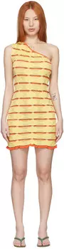 Эксклюзивное желтое мини-платье SSENSE Gimaguas