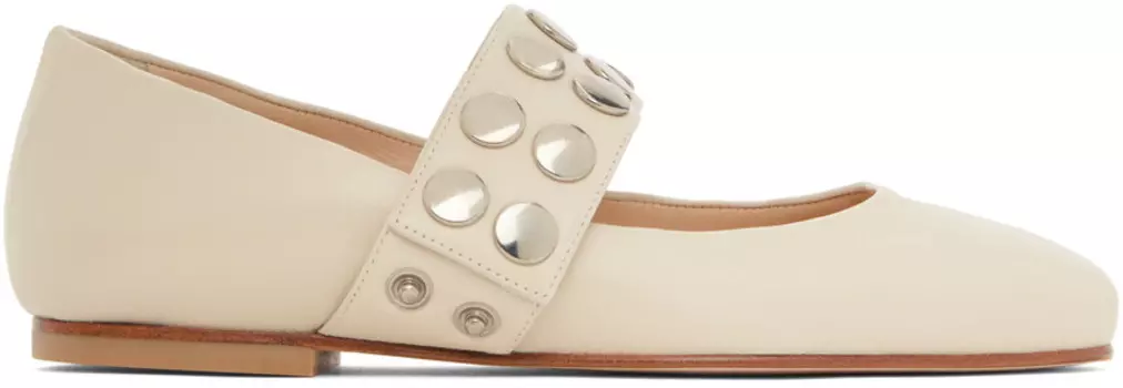 Эксклюзивные балетки Carla Off-White от SSENSE Molly Goddard