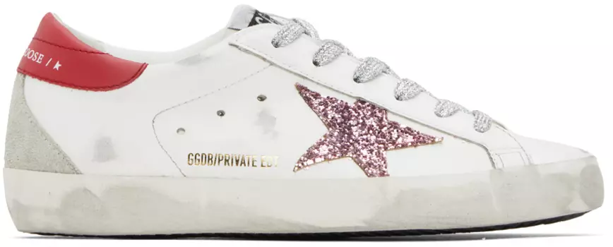 Эксклюзивные белые кроссовки Golden Goose SSENSE Super-Star