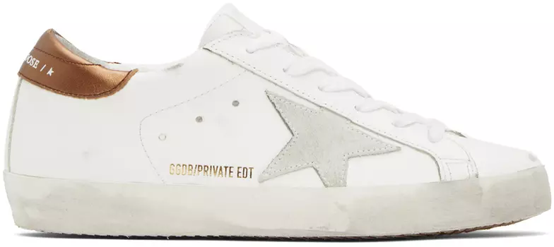 Эксклюзивные белые кроссовки Golden Goose SSENSE Super-Star