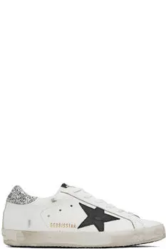 Эксклюзивные белые кроссовки Super-Star от SSENSE Golden Goose