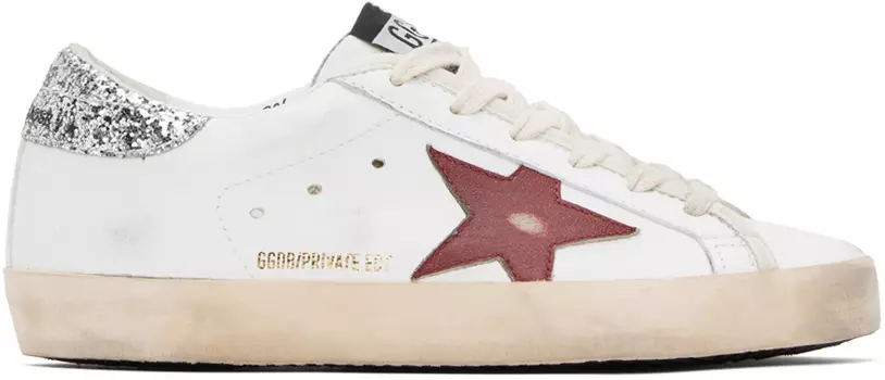 Эксклюзивные белые кроссовки Superstar Golden Goose SSENSE, ограниченная серия