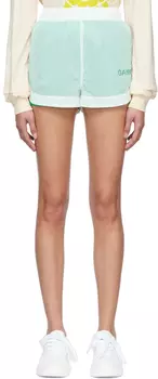 Эксклюзивные белые шорты из переработанного нейлона SSENSE GANNI