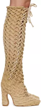 Эксклюзивные бежевые ботинки SSENSE Spiral Cable Isa Boulder