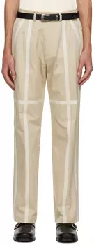Эксклюзивные бежевые брюки SSENSE Kijun