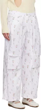 Эксклюзивные брюки для отдыха с цветочным принтом от SSENSE OPEN YY