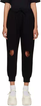 Эксклюзивные черные брюки для отдыха SSENSE с вырезом в форме сердца Simone Rocha