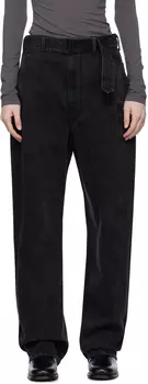 Эксклюзивные черные джинсы SSENSE LEMAIRE