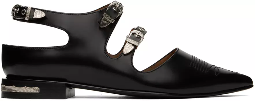 Эксклюзивные черные оксфорды Toga Pulla SSENSE
