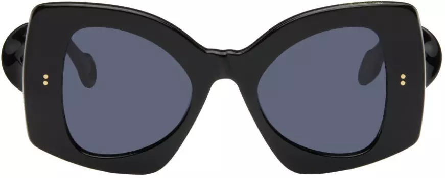 Эксклюзивные черные солнцезащитные очки Twister от SSENSE JW Anderson, Gloss black acetate