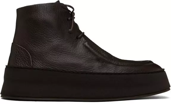 Эксклюзивные коричневые ботильоны Cassapana от SSENSE Marsell