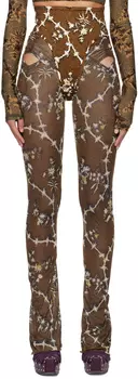 Эксклюзивные коричневые брюки SSENSE Scythe KNWLS