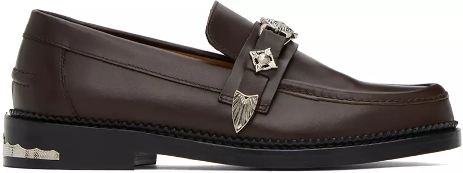 Эксклюзивные коричневые лоферы Toga Virilis SSENSE