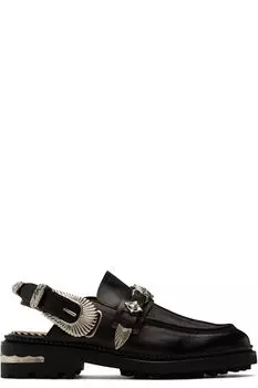 Эксклюзивные коричневые металлические туфли-мюли SSENSE Toga Pulla