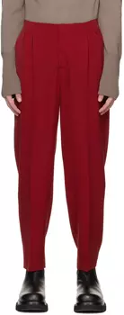 Эксклюзивные красные брюки SSENSE Steven Passaro