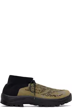 Эксклюзивные кроссовки Cambriana черного и хаки от SSENSE DEMON