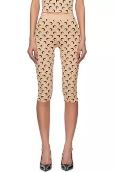 Эксклюзивные леггинсы-капри из переработанного джерси Moon Jersey от SSENSE Marine Serre