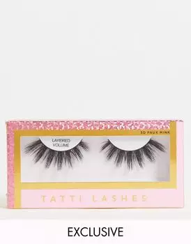 Эксклюзивные многослойные объемные накладные ресницы Tatti Lashes x ASOS