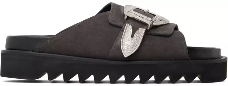 Эксклюзивные серые сандалии SSENSE Toga Virilis