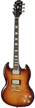 Эксклюзивные современные фигурные гитары Epiphone Run SG Honeyburst EISMF HBFNH3