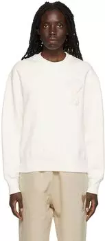 Эксклюзивный белый свитшот SSENSE Ami De Cur AMI Alexandre Mattiussi