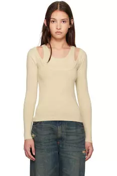 Эксклюзивный бежевый свитер SSENSE Этуаль Gimaguas