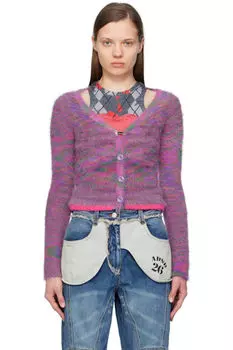 Эксклюзивный фиолетовый кардиган Sullivan от SSENSE Andersson Bell