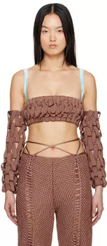 Эксклюзивный коричневый топ и рукава SSENSE Isa Boulder