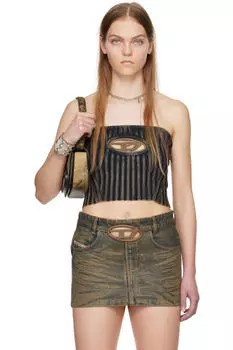 Эксклюзивный коричневый топ-труба от SSENSE Diesel