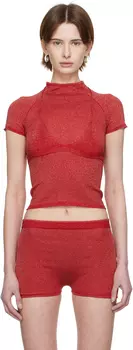 Эксклюзивный красный трикотажный бюстгальтер Malley и футболка Jia Baby от ENE Isa Boulder