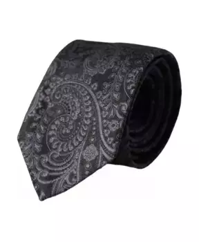 Эксклюзивный мужской шелковый галстук с узором Dolce & Gabbana, серый