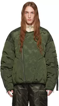 Эксклюзивный пуховик SSENSE Khaki Azyr Армейский зеленый A. A. Spectrum