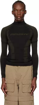 Эксклюзивный топ SSENSE черного и хаки MISBHV