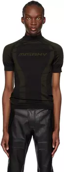 Эксклюзивный топ SSENSE черного и хаки MISBHV