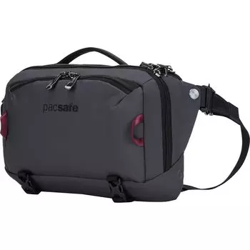 Эксп 12-дюймовая антикражная сумка через плечо Pacsafe, цвет slate