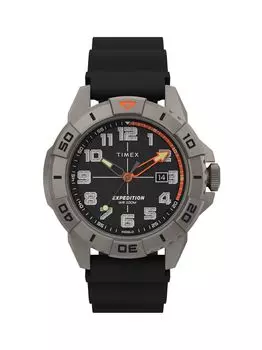 Экспедиционные часы из латуни и силикона Timex, черный