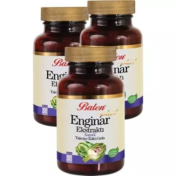 Экстракт артишока Balen Artichoke Plus Extract Capsules, 100 капсул, 820 мг, 3 штуки