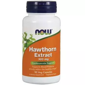 Экстракт боярышника Now Foods, 300 мг 90 растительных капсул