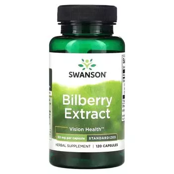 Экстракт черники, 60 мг, 120 капсул Swanson